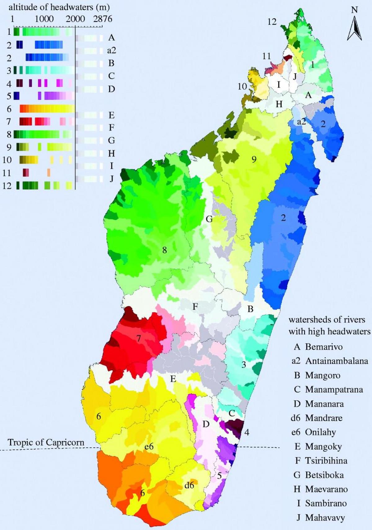 žemėlapis Madagaskaras klimato
